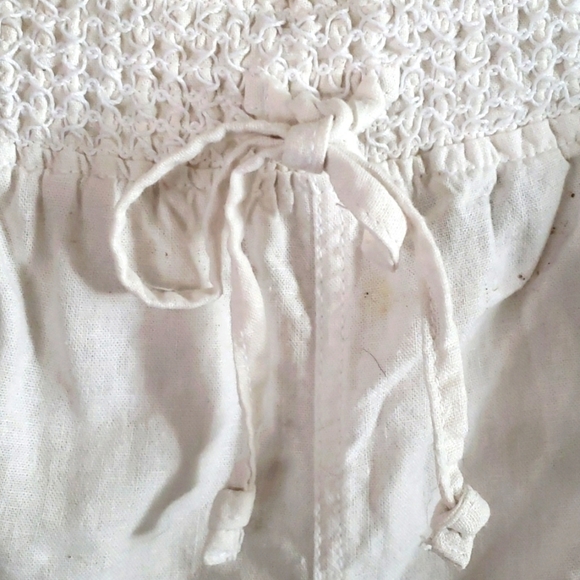 Sound/Style by Beau Dawson White Linen Blend Drawstring Shorts Size Xl - Picture 4 of 5